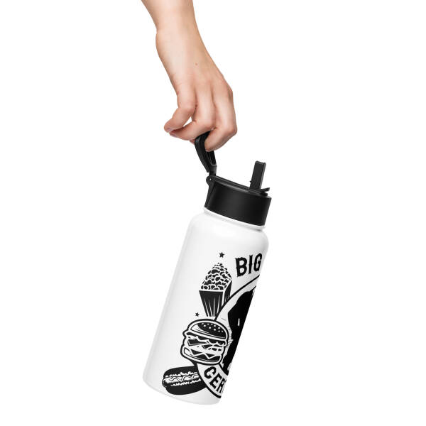 Big Back Certified Stainless Steel Water Bottle with Straw Lid - Image 4